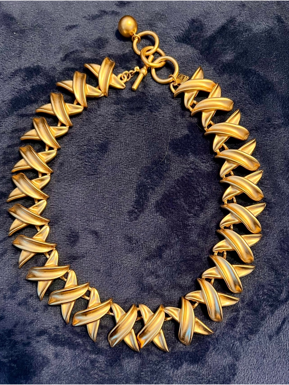 Vintage Anne Klein Gold Statement Necklace